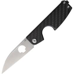 Couteau Daggerr Cigar Slip Joint Wharncliffe Acier VG-10 Manche Fibre de Carbone Satin DGRCGRCFDMW
