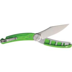 Couteau Daggerr Lisichka Gimbal Lock Clip Point Acier 8Cr13MoV Manche FRN Vert Satin DGR2404GRST