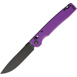 Couteau Daggerr Dropet Crossbar Lock Spear Point Acier 8Cr14MoV Manche FRN Mauve DGRDPFPRBW