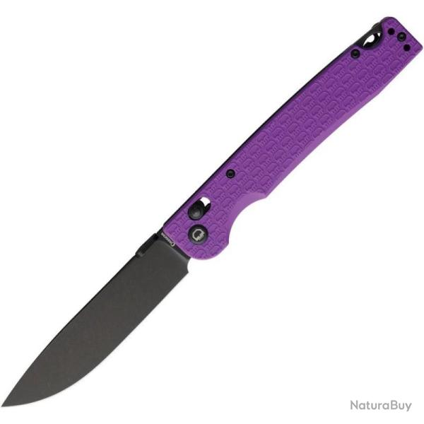 Couteau Daggerr Dropet Crossbar Lock Spear Point Acier 8Cr14MoV Manche FRN Mauve DGRDPFPRBW