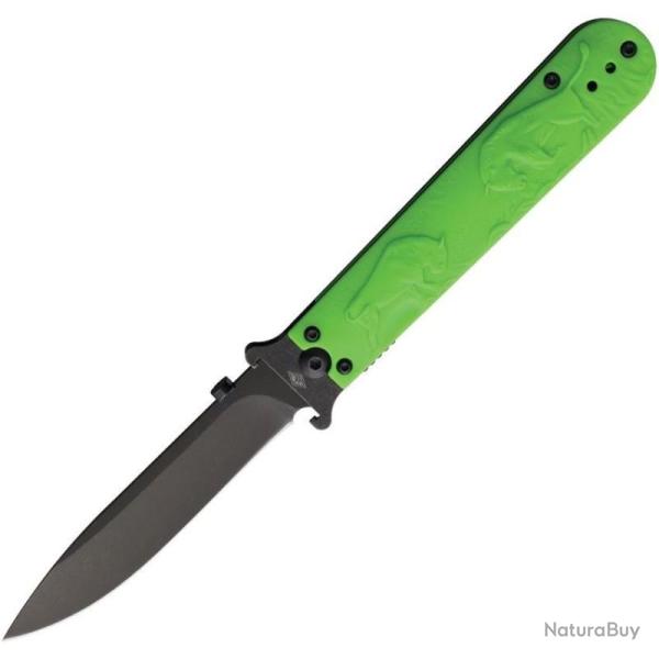 Couteau Daggerr Peremen Zubry Linerlock Drop Point Acier 8Cr14MoV Manche ABS Vert DGR2402BGRBW
