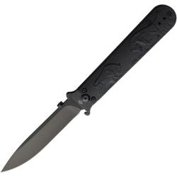 Couteau Daggerr Peremen Zubry Linerlock Drop Point Acier 8Cr14MoV Manche ABS Noir DGR2402BBKBW