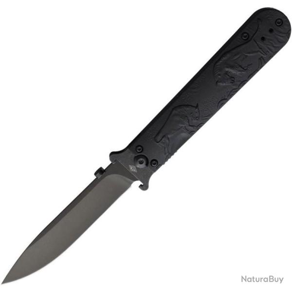 Couteau Daggerr Peremen Zubry Linerlock Drop Point Acier 8Cr14MoV Manche ABS Noir DGR2402BBKBW