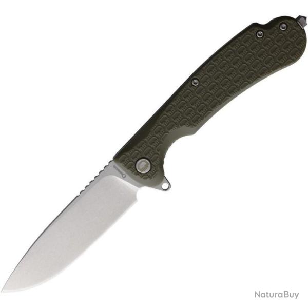 Couteau Daggerr Wocket Linerlock Drop Point Acier 8Cr14MoV Manche FRN Olive Stonewash DGRWKFOLSW