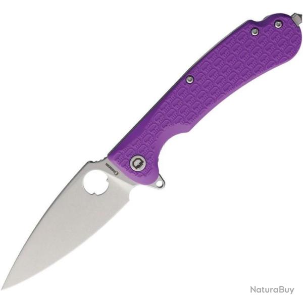 Couteau Daggerr Resident Linerlock Spear Point Acier 8Cr14MoV Manche FRN Mauve Stonewash DGRRSFPRSW