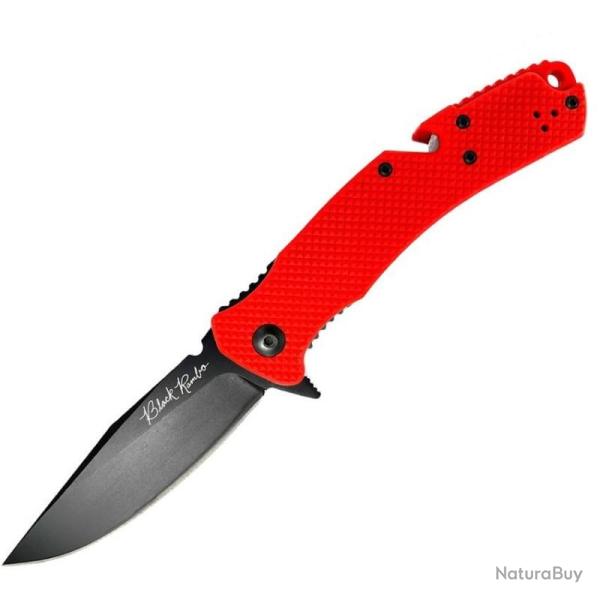 Couteau V Nives Rambo Utility Pro Rouge Lame Acier 420HC Manche Framelock VNI35FPBR