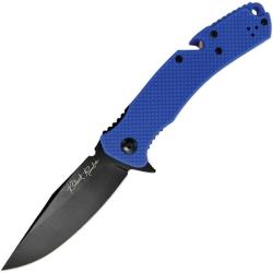 Couteau V Nives Rambo Utility Pro Bleu Lame Acier 420HC Manche Framelock VNI35FPBBL