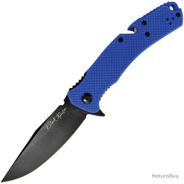 Couteau V Nives Rambo Utility Pro Bleu Lame Acier 420HC Manche Framelock VNI35FPBBL