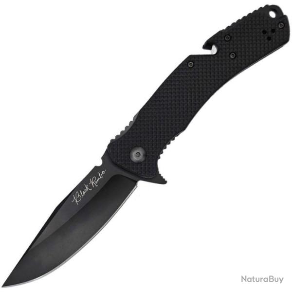 Couteau V Nives Rambo Utility Pro Noir Lame Acier 420HC Manche Framelock VNI35FPBBK
