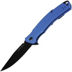 Couteau V Nives Rambo Shorty Pro Bleu Lame Acier D2 Manche Framelock VNI33GPBBL