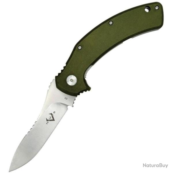 Couteau V Nives Mini ADAPPT Vert Lame Acier D2 Manche Framelock VNI31FPGR