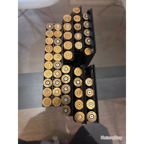 lot de 44 douilles d'occasion en calibre 8x57 JRS, principalement Gecco