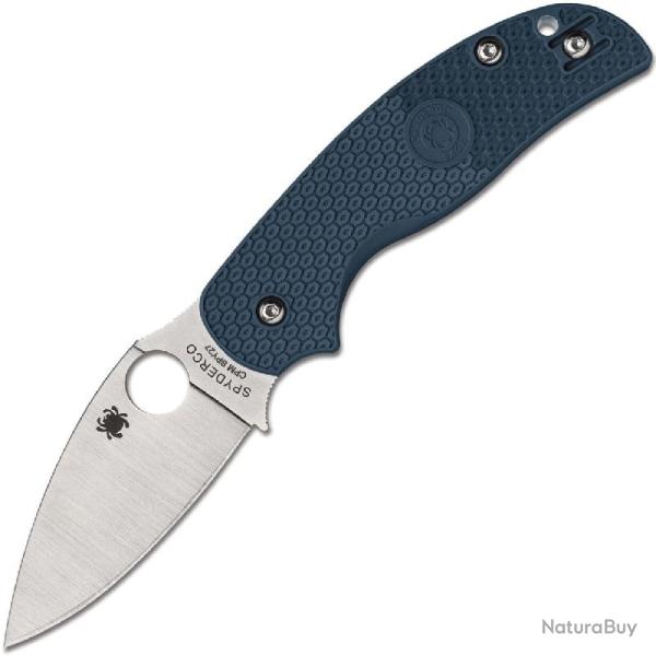 Couteau Spyderco Sage 5 Lame Acier CPM SPY27 Manche FRN Bleu Compression Lock SC123PCBL