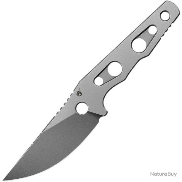 Couteau Fixe Petrified Fish Bison L Lame Acier N690 Manche Acier Inoxydable �tui Kydex PKFE18WK