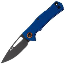 Couteau MKM LOV Lame Acier N690 Manche FRN Bleu Back Lock Made In Italy MKMLVPBL