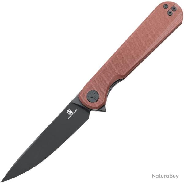 Couteau Bestechman Flick Lame Acier D2 Manche G10 Marron Liner Lock BTKMK13G