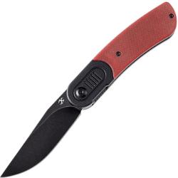 Couteau Kansept Reverie Lame Acier 154CM Manche G10 Noir et Rouge Liner Lock KT2025B6