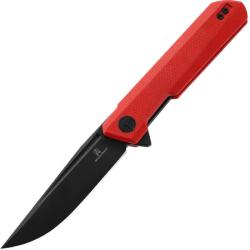 Couteau Bestechman Dundee Lame Acier D2 Manche G10 Rouge Liner Lock BTKMK01L