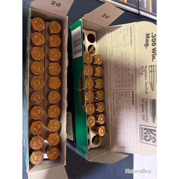 33 balles RWS KS 300 win mag 10,7g 165gr