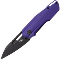 Couteau Bestech Toddler Lame Acier 14C28N Manche G10 Violet Liner Lock BTKG64D