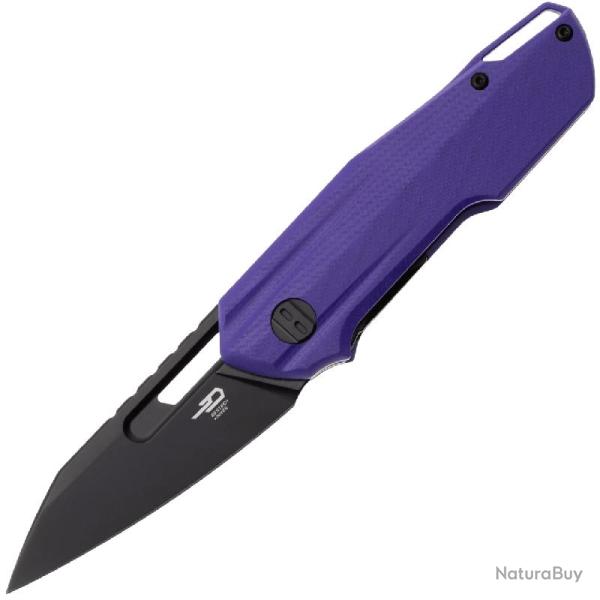 Couteau Bestech Toddler Lame Acier 14C28N Manche G10 Violet Liner Lock BTKG64D