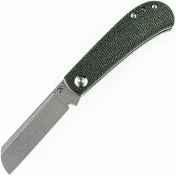 Couteau Kansept Bevy Lame Acier 154CM Manche Micarta Vert Slip Joint KT2026F2