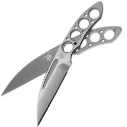 Couteau Ocaso Duo Desk Wharncliffe Lame Acier 420J2 Manche Acier Inoxydable Made In Taiwan OCA80DKW
