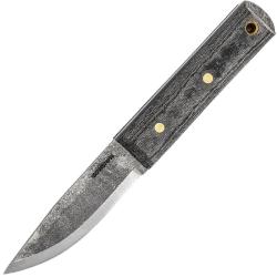 Couteau Condor Woodlaw Lame Acier 1075 Manche Micarta Gris &Eacute;tui Cuir Made In El Salvador CTK2484HC