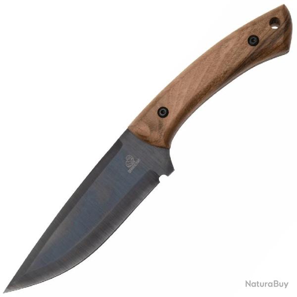Couteau BeaverCraft Hunter Lame Acier 1066 Manche Bois de Noyer �tui Cuir Made In Ukraine BVRHGK1