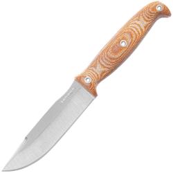 Couteau Condor Prius Lame Acier 440C Manche Micarta Marron &Eacute;tui Cuir Made In El Salvador CTK2848464C