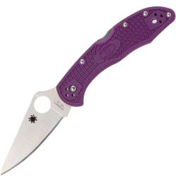 Couteau Spyderco Delica 4 Lame Acier VG-10 Manche FRN Violet Textur&eacute; Back Lock SC11FPPR