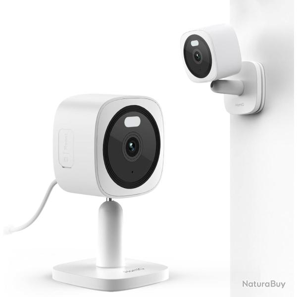 Cam�ra Int�rieure Magn�tique 3MP 2K, Vision Nocturne Couleur 0,01 Lux Cam�ra Int�rieure Wi-Fi, D�tec