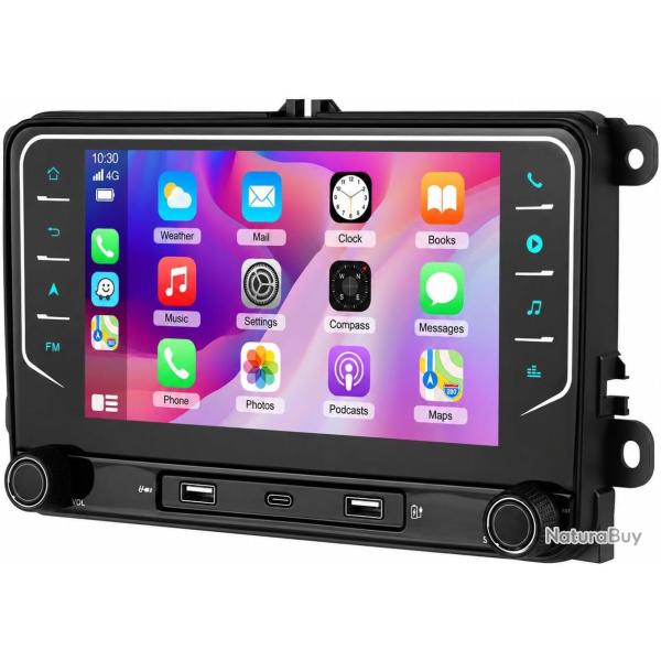 Carplay 2+64G Autoradio VW Golf 5/6 CarPlay/Android Auto sans Fil, DSP Golf 5/6, Passat B6/B7, Polo
