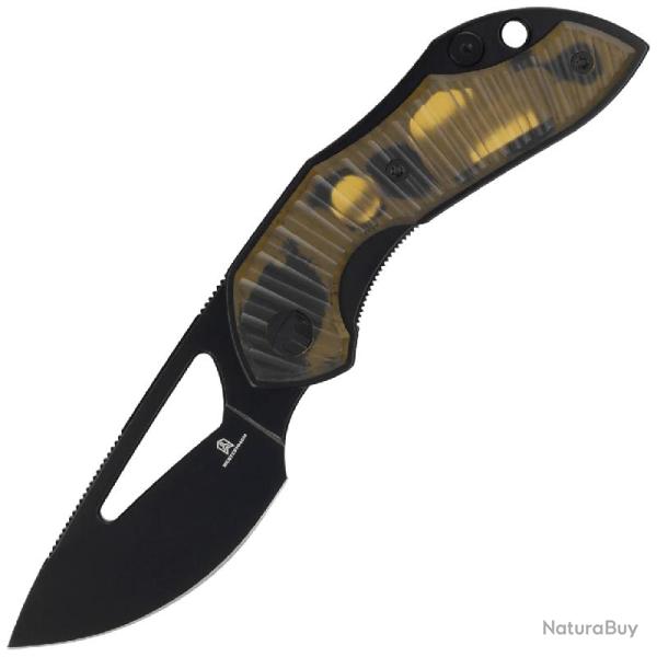 Couteau Bestechman Triassic Lame Acier 14C28N Manche Ultem Ambr� Liner Lock BTKMK17F