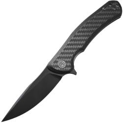 Couteau Pliant Petrified Fish Warrior V2 Lame Acier N690 Manche G10 et Carbone Noir PFKP17DCDW
