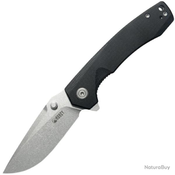 Couteau Kubey Calyce Lame Acier 14C28N Manche G10 Noir Liner Lock KUB901O