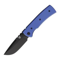 Couteau Pliant Chaves Redencion 229 Drop Point Lame Acier Elmax Noire Manche G10 Bleu CHAV14516