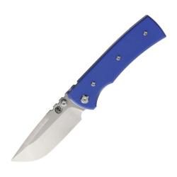 Couteau Pliant Chaves Redencion 229 Drop Point Lame Acier Elmax Manche G10 Bleu Linerlock CHAV14514