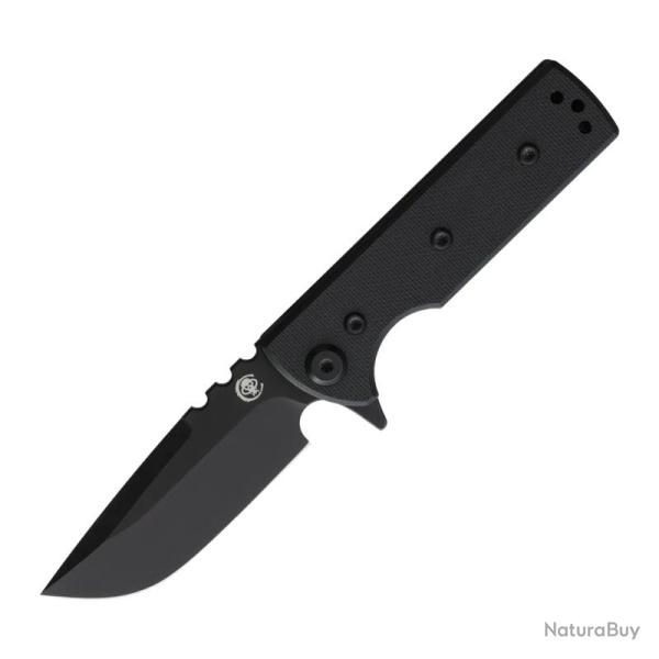 Couteau Chaves T.A.K. Redencion Drop Point Lame Acier Elmax Noire Manche G10 Noir CHAV14510