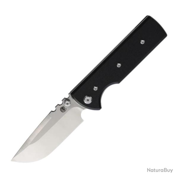 Couteau Pliant Chaves NTAK Redencion Drop Point Lame Acier Elmax Manche G10 Noir Linerlock CHAV14504