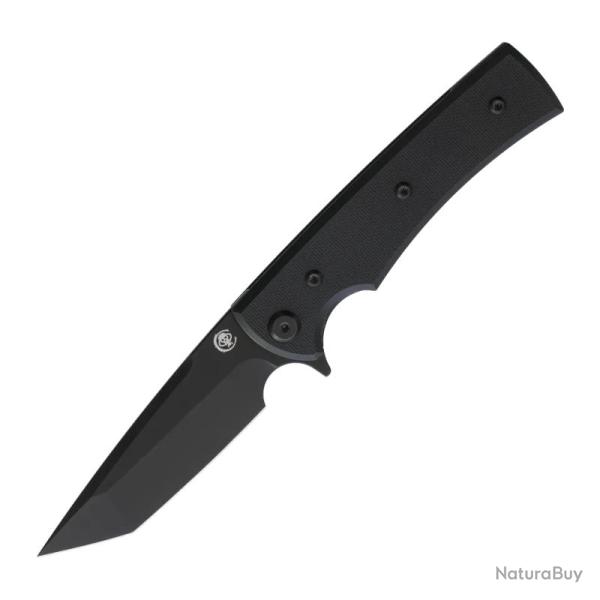 Couteau Pliant Chaves Liberation Street Tanto Lame Acier Elmax Noire Manche G10 Noir CHAV14499