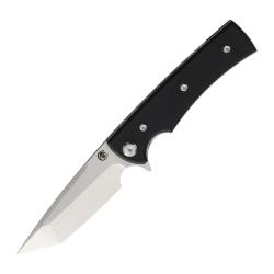 Couteau Pliant Chaves Liberation Street Tanto Lame Acier Elmax Manche G10 Noir Linerlock CHAV14497