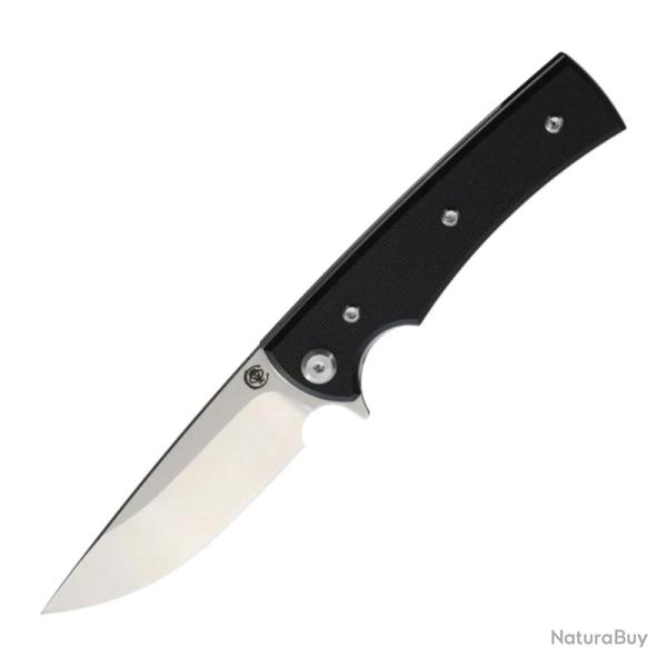 Couteau Pliant Chaves Liberation Street Drop Point Lame Acier Elmax Manche G10 Noir CHAV14496