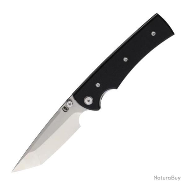 Couteau Pliant Chaves Liberation 229 Tanto Lame Acier Elmax Manche G10 Noir Linerlock CHAV14485