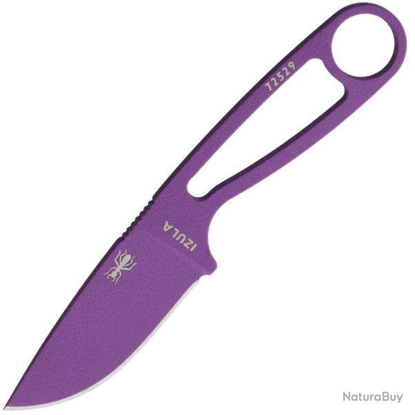 Couteau ESEE Knives Izula Lame Acier 1095 Manche Acier 1095 �tui Polym�re Noir ESISPURPBLK