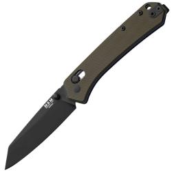 Couteau MKM Yipper Lame Acier CPM MagnaCut Manche G10 Vert Olive Crossbar Lock MKMYPGODB