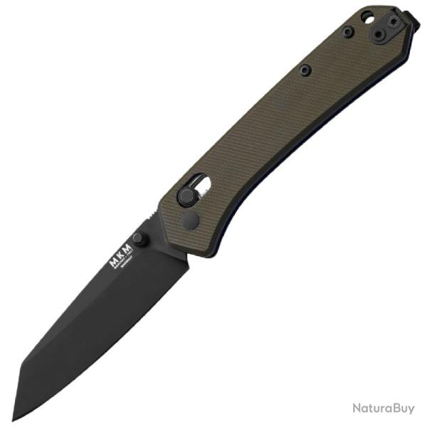 Couteau MKM Yipper Lame Acier CPM MagnaCut Manche G10 Vert Olive Crossbar Lock MKMYPGODB