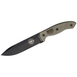 Couteau Fixe ESEE Knives CM6 Lame Acier 1095 Manche Micarta Noir &Eacute;tui Kydex Noir Made In USA ESCM6