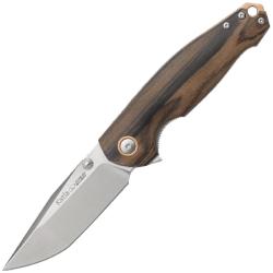 Couteau Viper Katla Lame Acier M390 Manche Bois de Ziricote Liner Lock Made In Italy V5985ZI
