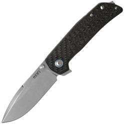 Couteau MKM Maximo Lame Acier M390 Manche Fibre de Carbone Frame Lock Made In Italy MKMMMCT